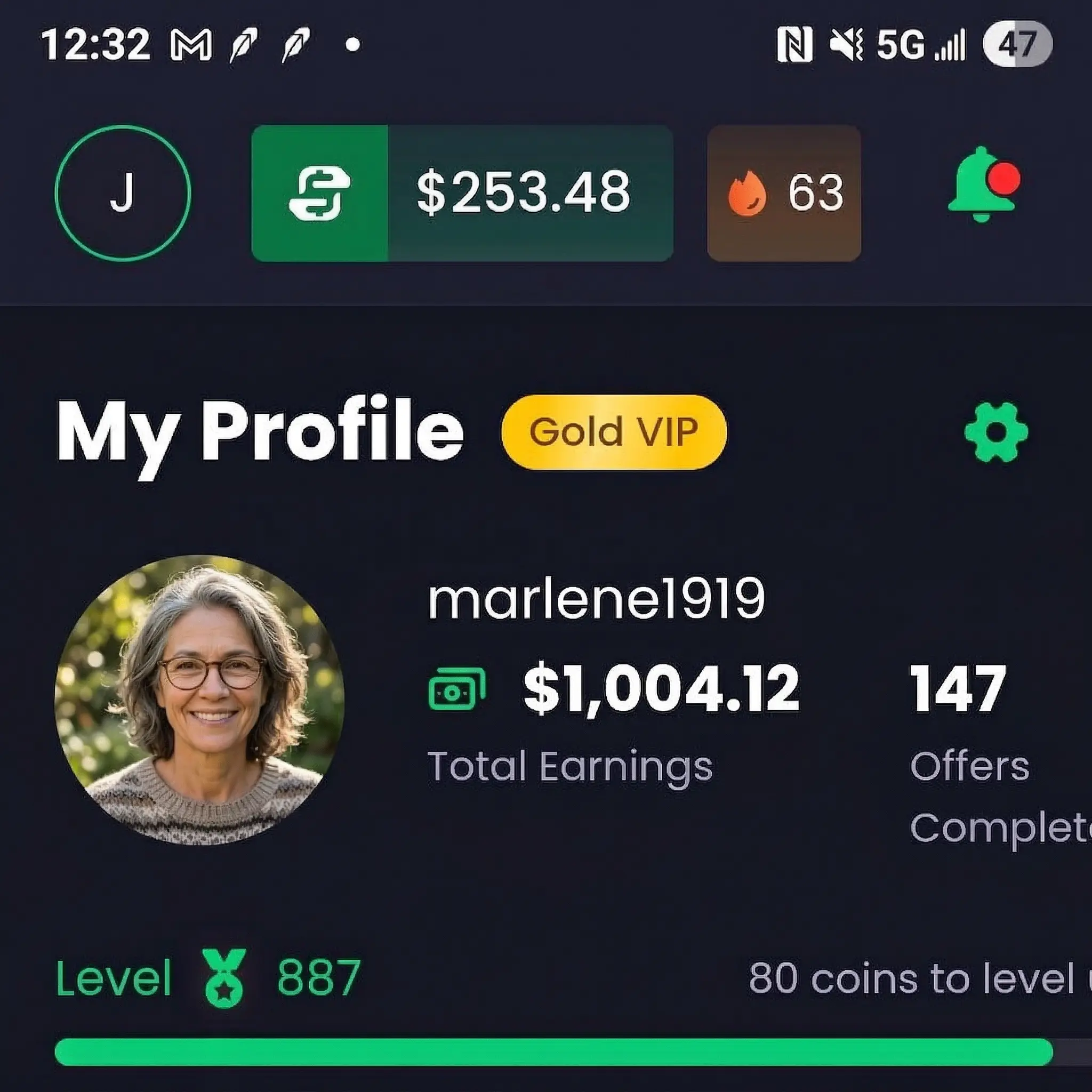 Freecash App Profile